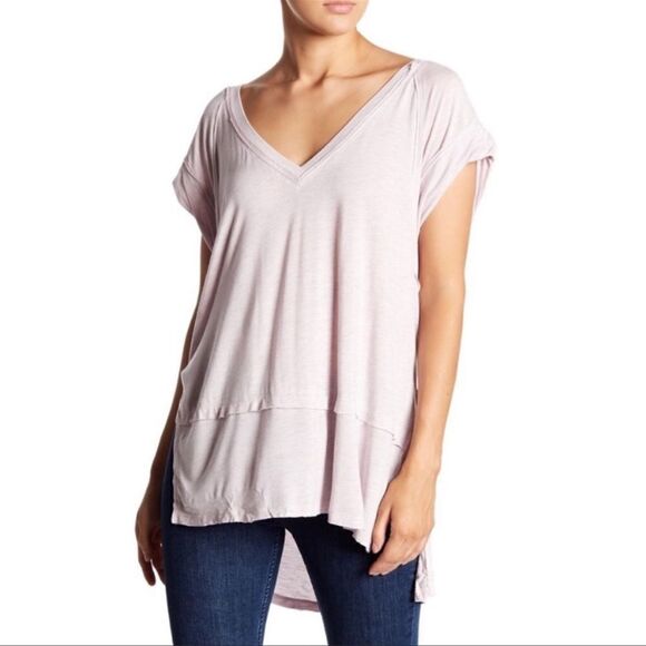 We the Free Voyage V-Neck Hi-Low Tee - Picture 1 of 14